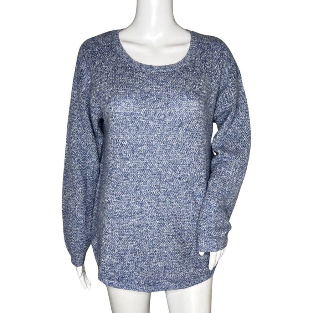 Fat Face Sweater Womens 12 Blue Marled Harpenden Sweater Casual Preppy Outdoors